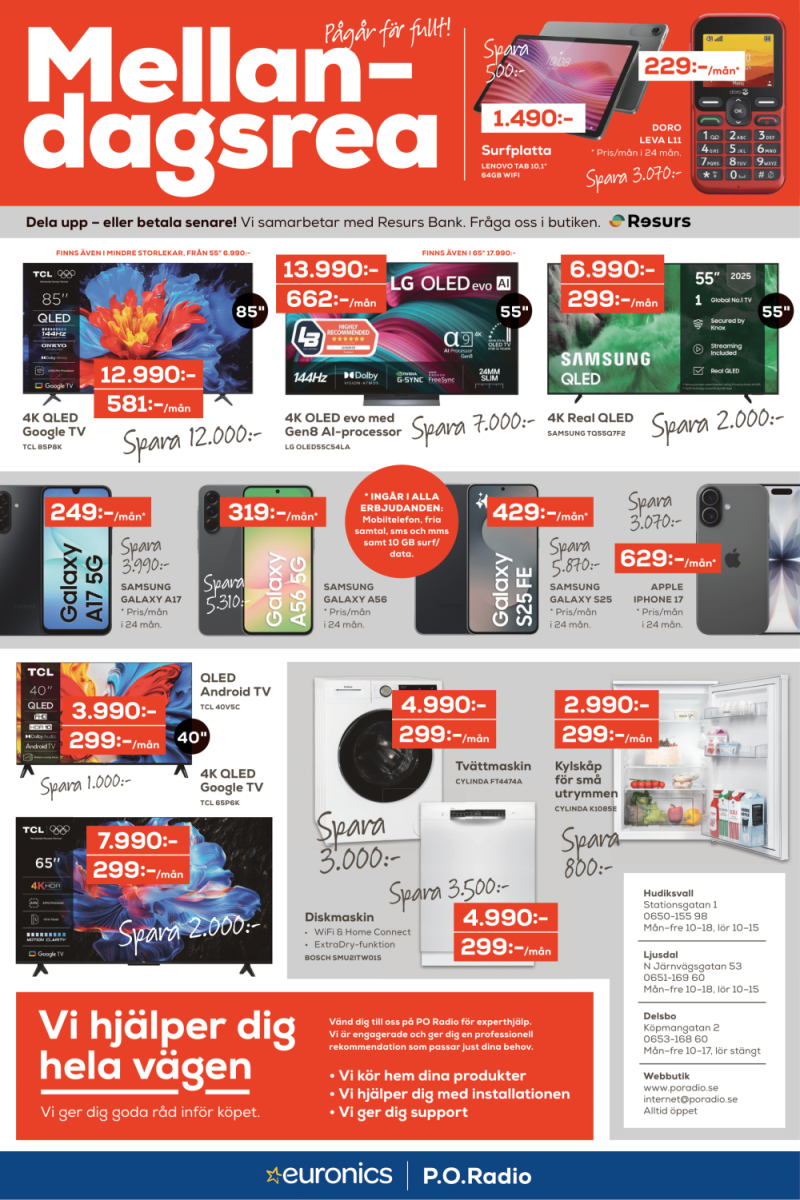 MELLANDAGSREA annons