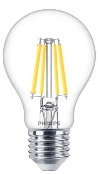 Philips LED E27 3.4W A60 KLAR hos Poradio.se