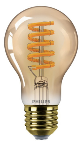 Philips LED A60 E27 7W 640LM AMBER WGD hos Poradio.se