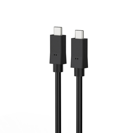 LADDKABEL 5A/100W USB-C - USC-C 1,5M SVART