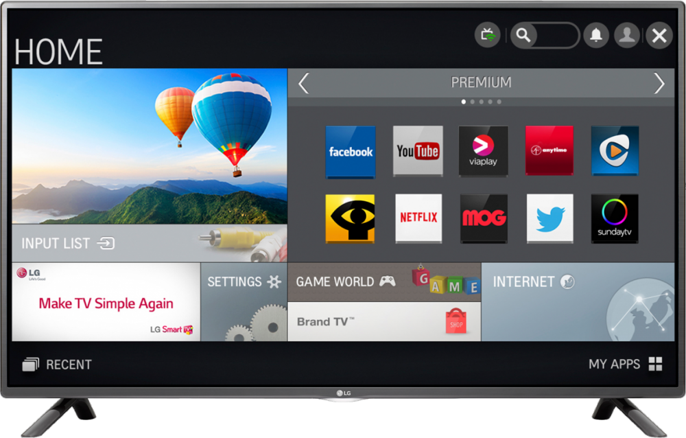 LG 50LF580V P.O.Radio TV