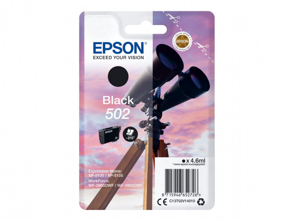 Epson T502 BLACK INK CARTDRIDGE