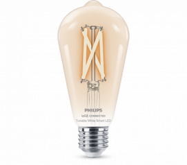 Philips WIZ LED WFB 60W ST64 E27 927-65 CL hos Poradio.se