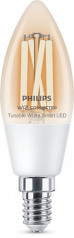 Philips WIZ LED WFB 40W C35 E14 927-65 CL hos Poradio.se