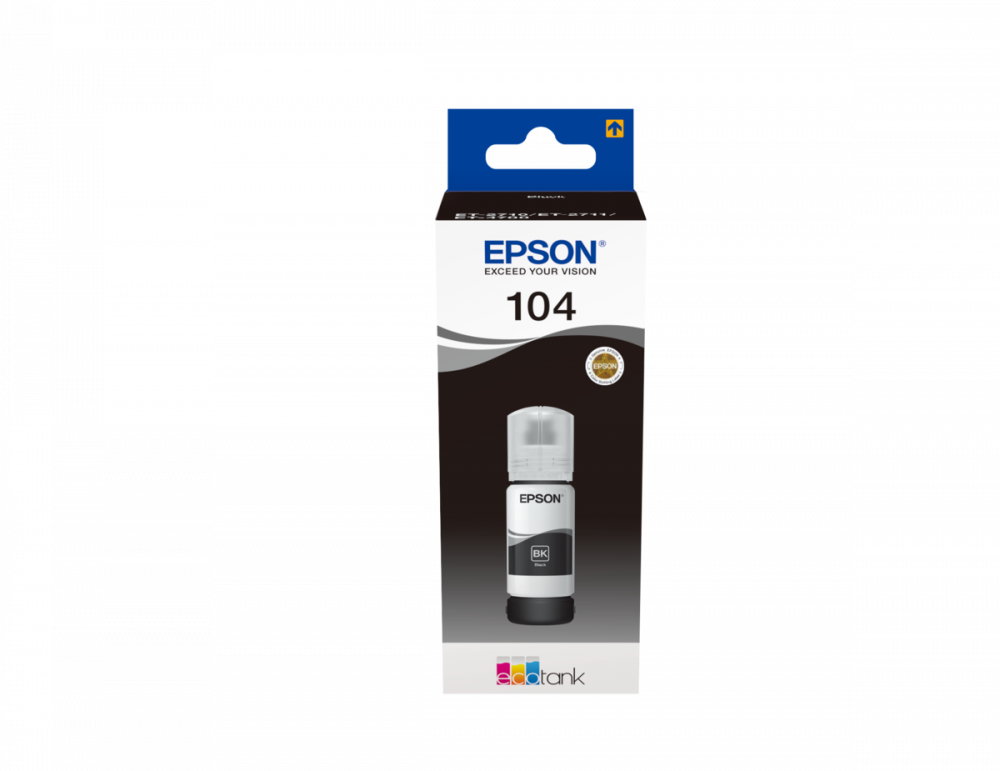 Epson T104 ECOTANK BLACK INK BOTTLE