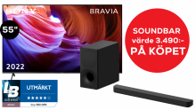 KD55X85K MED HEMMABIO PÅ KÖPET