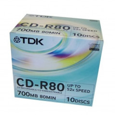 TDK CD-R JEWELCASE 10-PACK hos Poradio.se