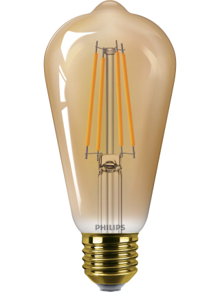 Philips LED ST64 40W 1800K E27 hos Poradio.se