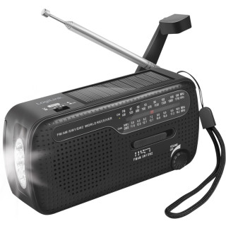 LogiLink VEVRADIO MED SOLCELL & FICKLAMPA hos Poradio.se