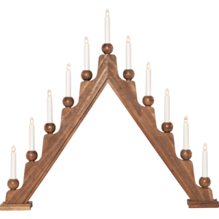 Star Trading STELLAN LJUSSTAKE 11-ARM BRUN hos Poradio.se