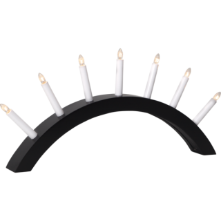 Star Trading AURA LJUSSTAKE 7-ARM SVART hos Poradio.se