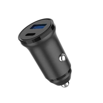 STRÖMADAPTER 12/24V 1XUSB-A + 1XUSB-C 30W